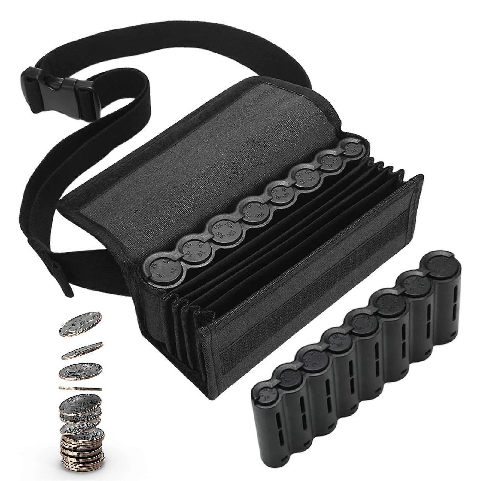 Coin Waist Bag MultiPocket Organizer for Waitress Server Money Storage and Quick Access