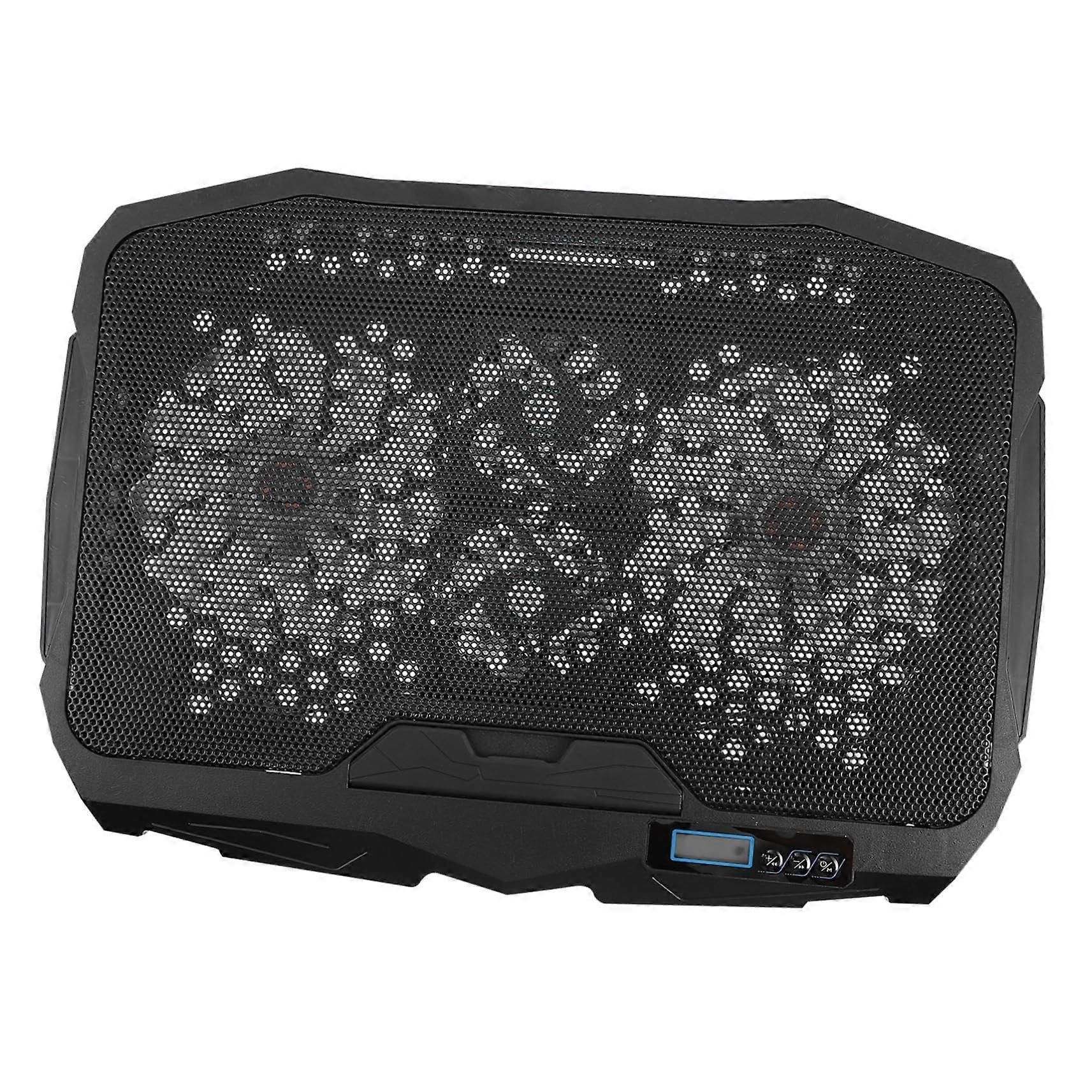 Laptop Cooling Pad with Touch Control Lighting, Adjustable Angles, Dual USB Ports for Gaming