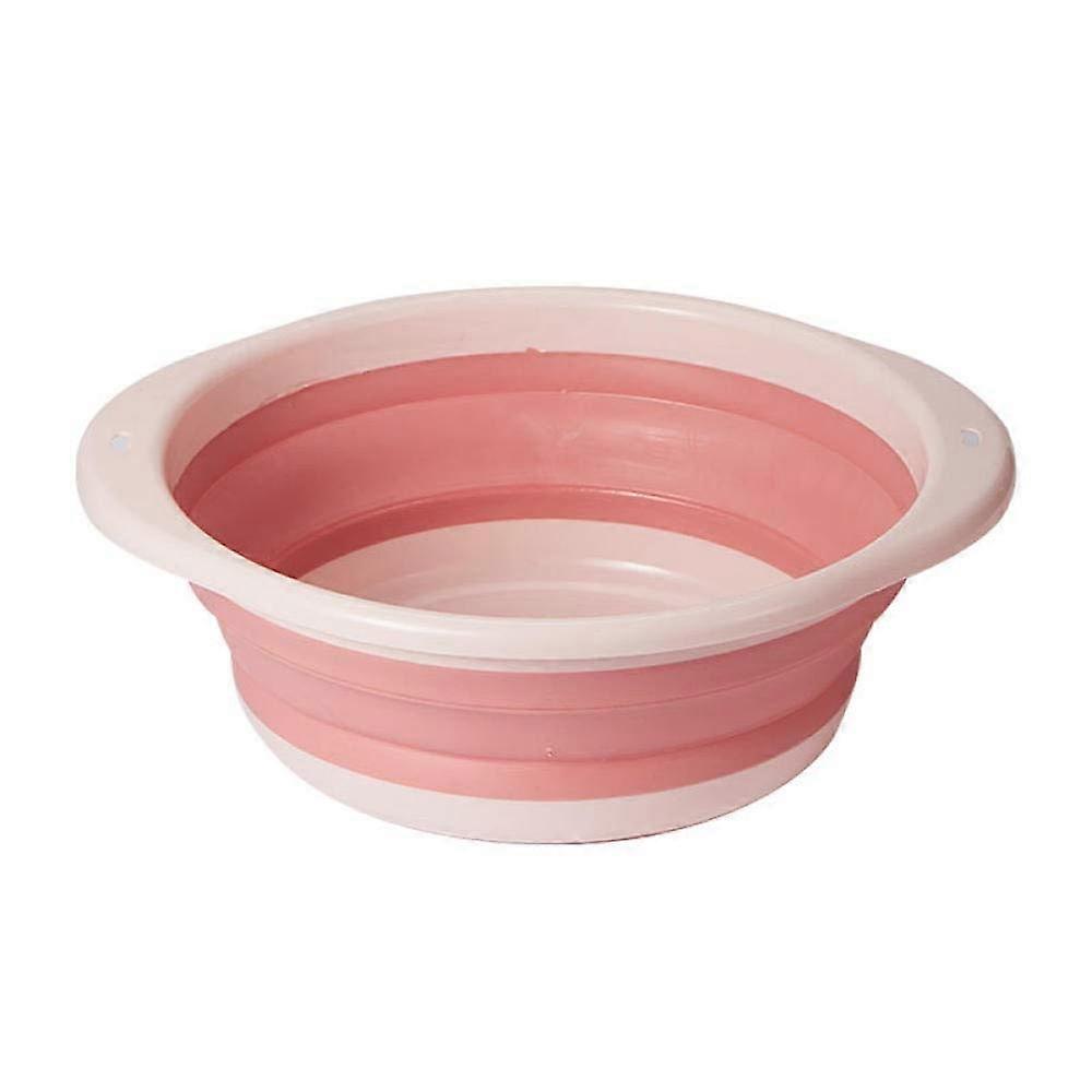 Folding Washbasin Pink  SpaceSaving Collapsible Basin for Travel, Camping, Kitchen and Laundry