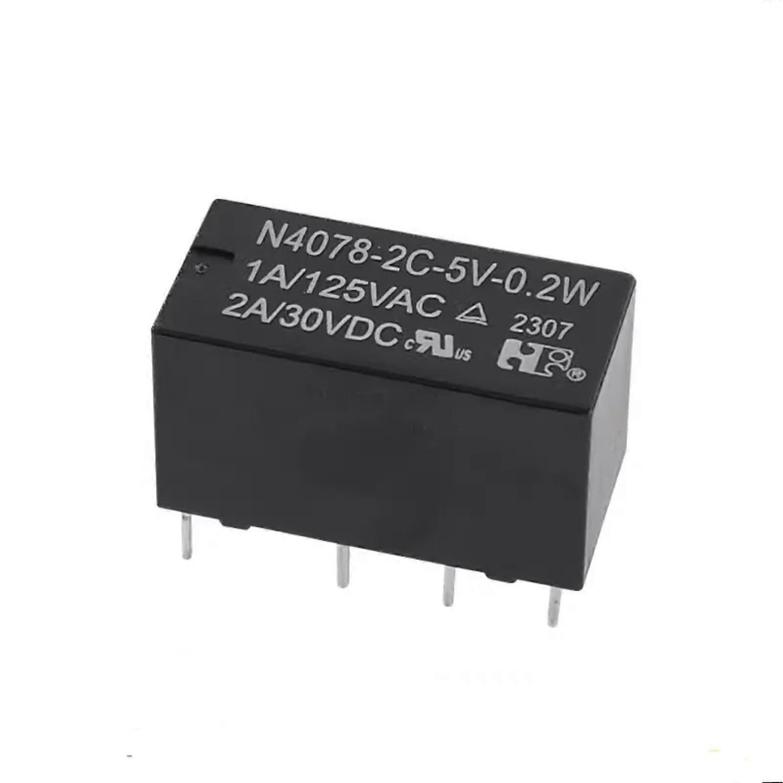DC 5V 2A 8 Pin Mini Relay Module  Current Capacity Compact Design (5PCS)