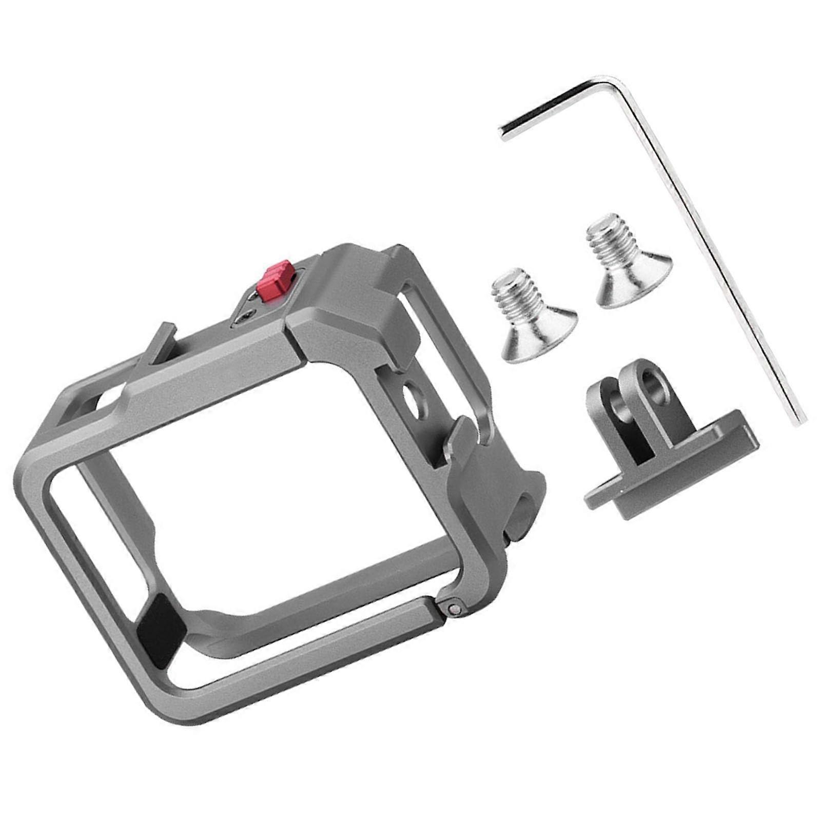 Cage for Insta360 GO 3S with Cold Shoe Mount, Shockproof Protective Frame and Full Port Access