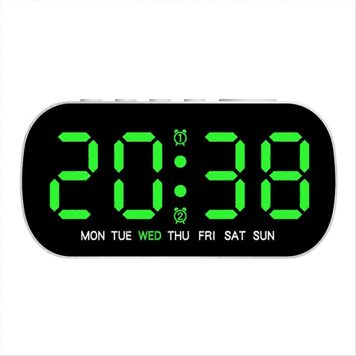 Adjustable Brightness Electronic Clock Simple Multifunctional Alarm Clock LED Digital Clock Date and