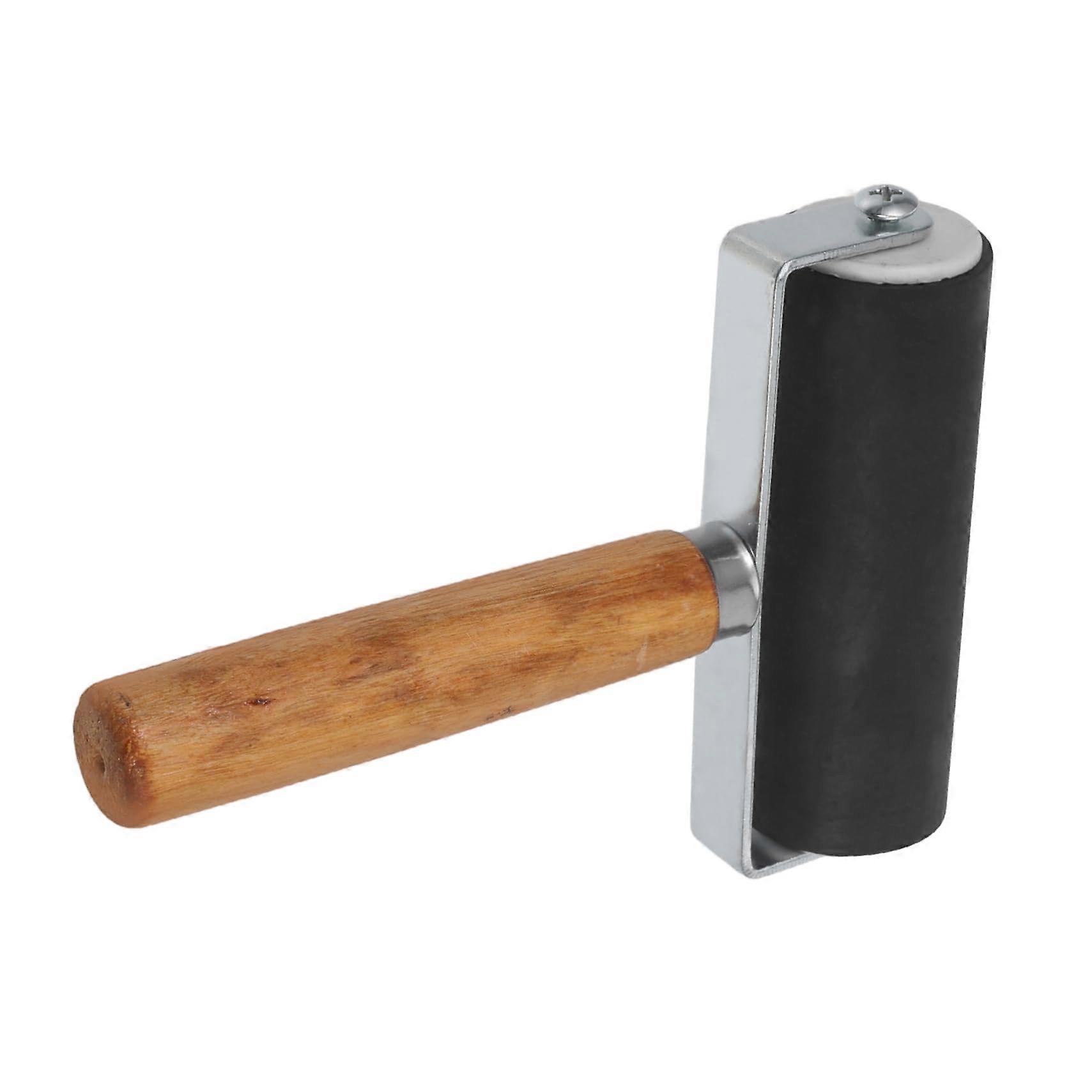 Rubber Brayer for Block Printing with Durable Roller, Even Ink Coverage, MultiPurpose Craft Tool