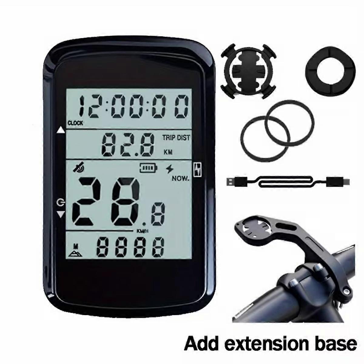 Grundig GPS Bike Computer with Large Backlit Display, Multi-Satellite Positioning, Type-C Charging, Compatible with Mountain and Road Bikes