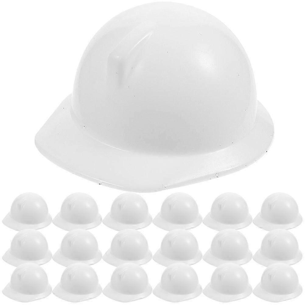 20 Pcs Mini Doll Hard Hats Construction Safety Helmets