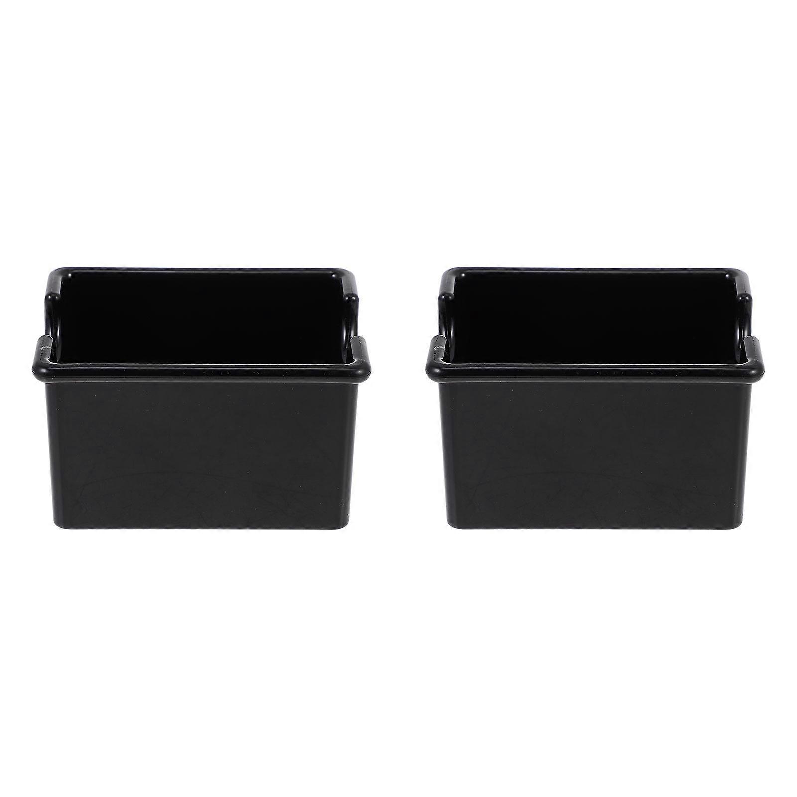 Black Tea Bag Holder Acrylic Container for Coffee and Tea Storage 2Pcs