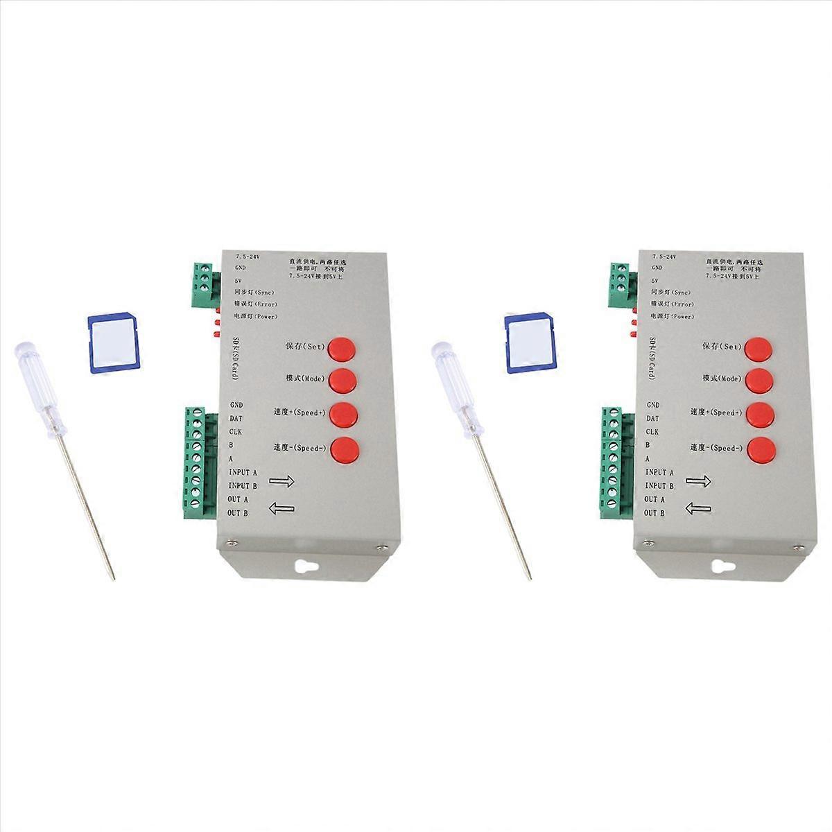 RGB LED Controller T1000S SD Card 2048Pixels Controller For WS2801