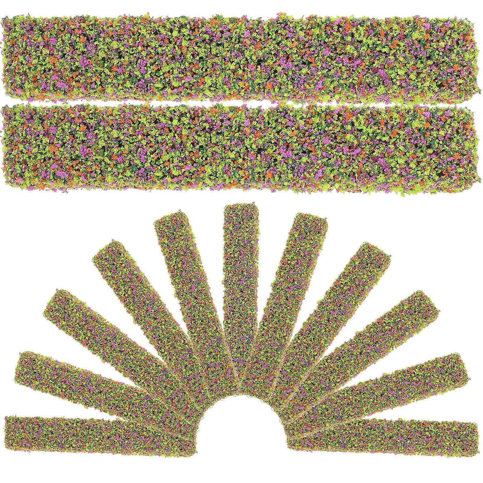 Mini Flower Cluster Sponge Ornament for Train Railway Model 20Pcs Set