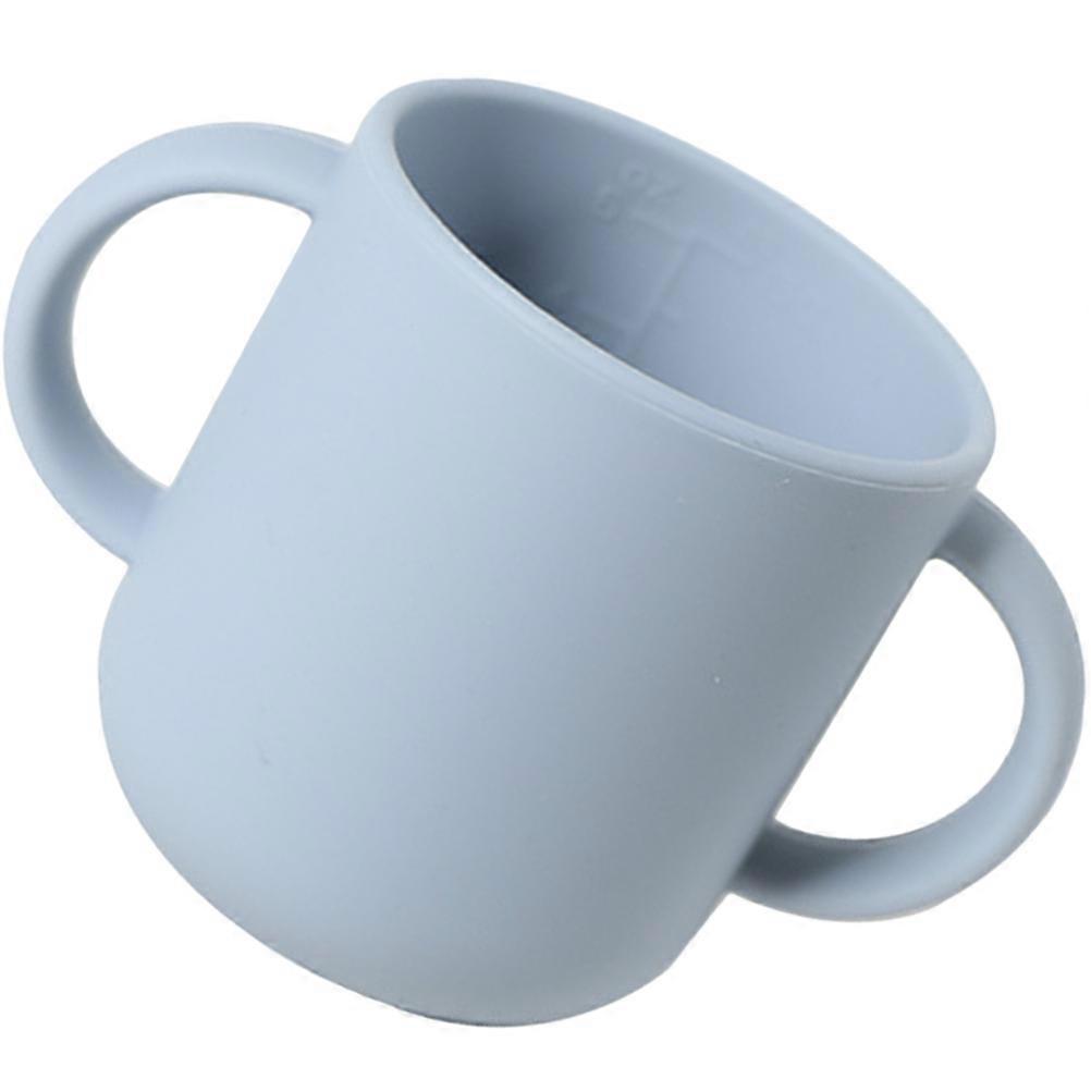 Baby Trainer Silicone Training Cup Toddler Drinking Cups Blue