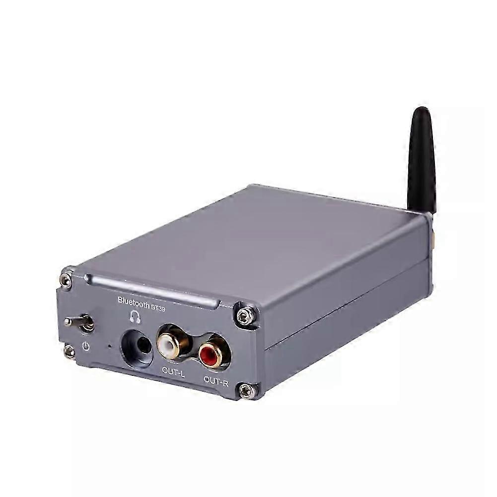 Lossless HIFI Decoder QCC5125 ES9039Q2M HD Bluetooth 5.0 Wireless Receiver Adapter DAC Decoding DC12V Gray