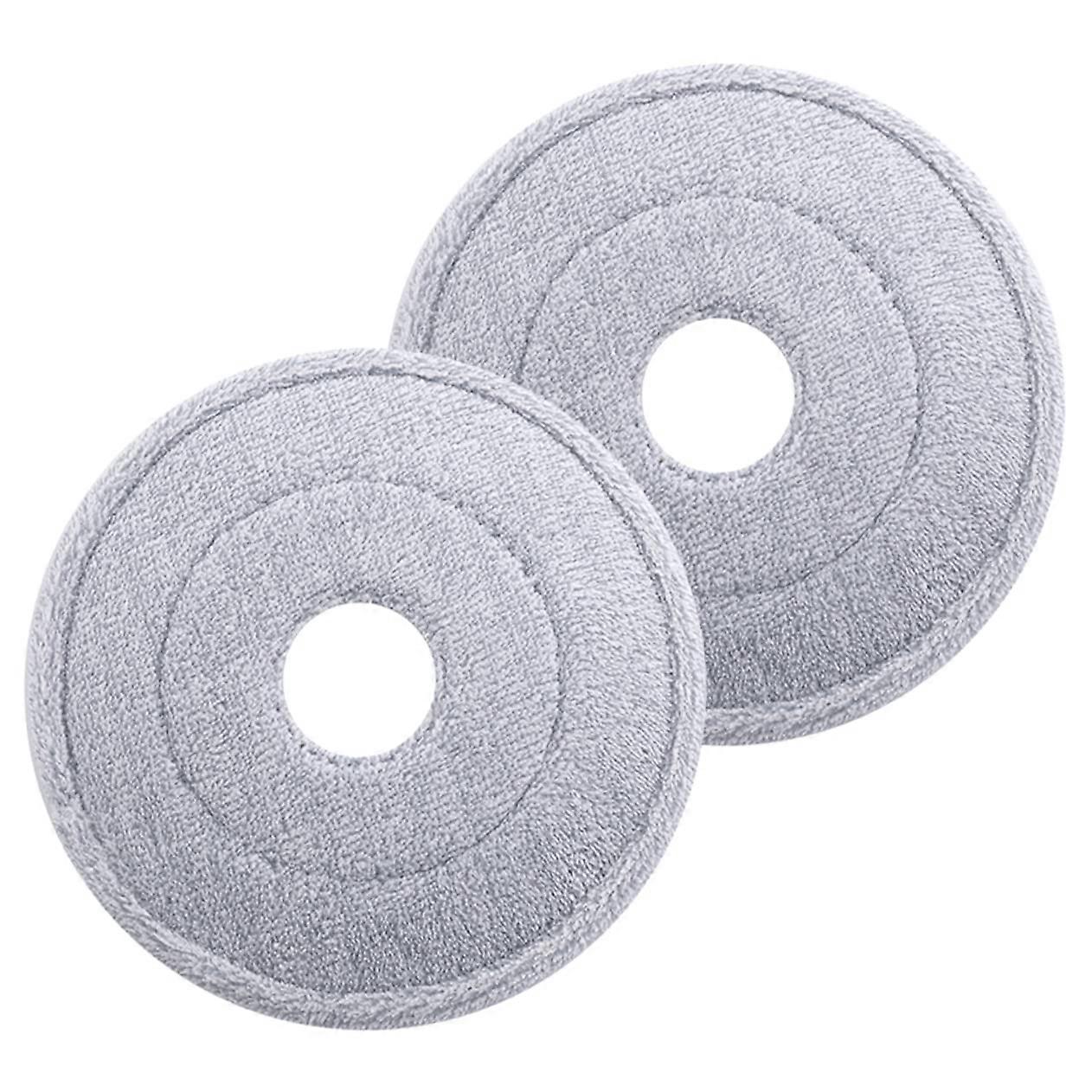 2pcs Round Mop Head Replacements with  Absorption for Easy Household Floor Cleaning