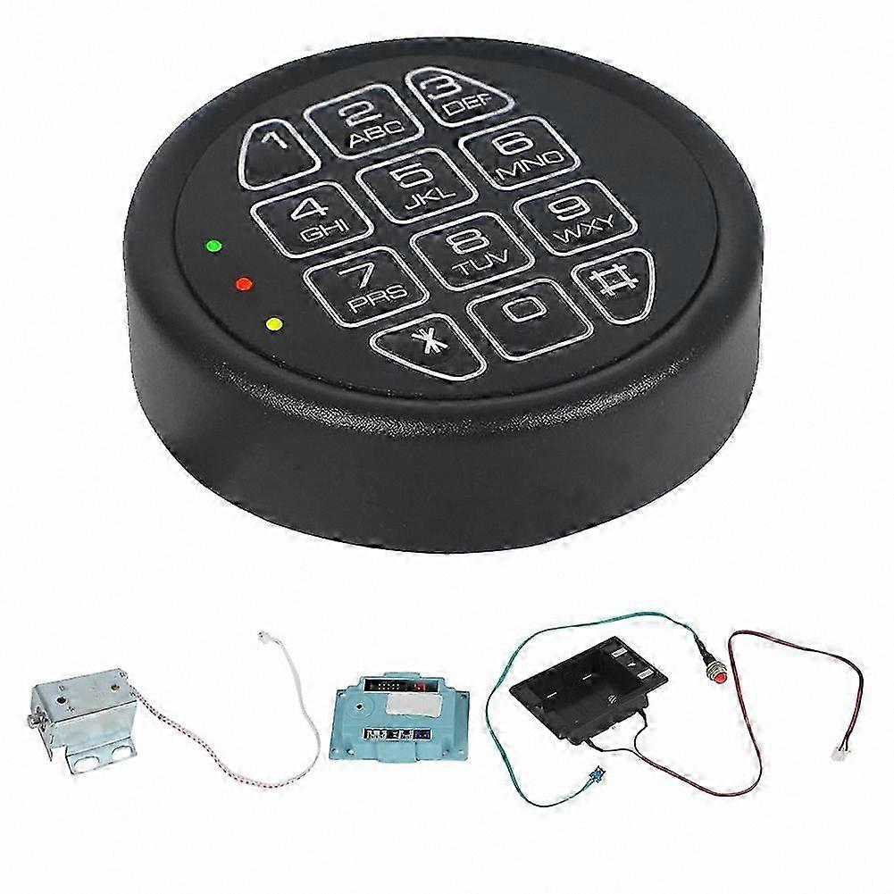 Replacement keypad with security lock, programmable electronic keypad, suitable for safes and security cabinets.