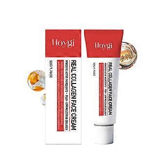 Real Collagen Face Cream (50g/1.76oz)  PDRN & Low Molecular Collagen Wrapping Mask, Peel Off Formula for Elasticity, Hydration & Glass Skin Glow, Self