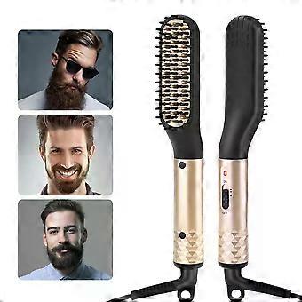 Professioneller Haarglätter Kamm Bürste Bart Haarglättungskamm Multifunktionaler Lockenwickler Schnelle Erwärmung Styling Tools