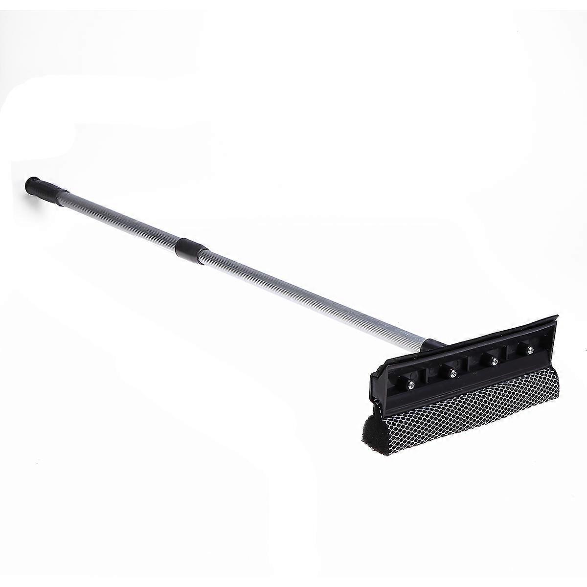 Telescopic Window Cleaner Extendable Window Scrubber Window Cleaning Squeegee(Grey)