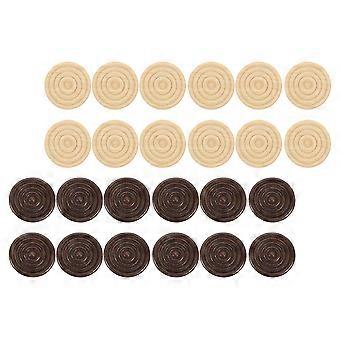 72pcs Wooden Backgammon Chess Pieces Checkers Board Game Pieces Board Game Accessory