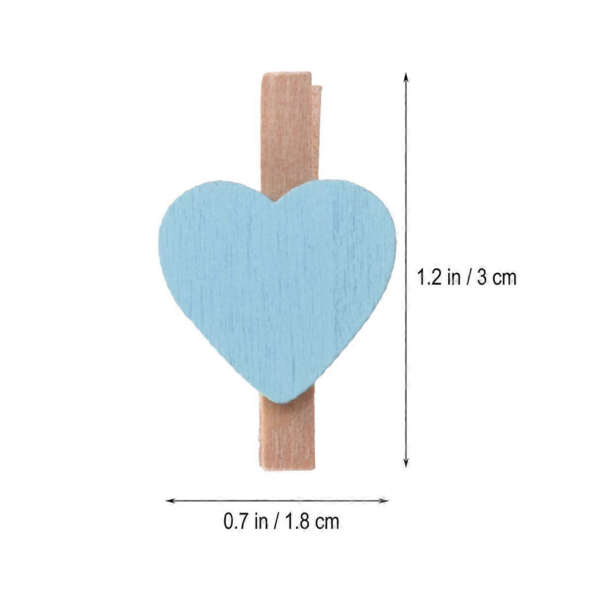 Wood Clips for Decoration Small Fixation Function 50Pcs Set