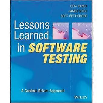 Lessons Learned in Software Testing