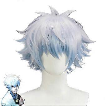 VOOR Gintama - Voor Gintoki Sakata Cosplay Pruik - Fluffed Top, speciaal afgestemde kleurverloop