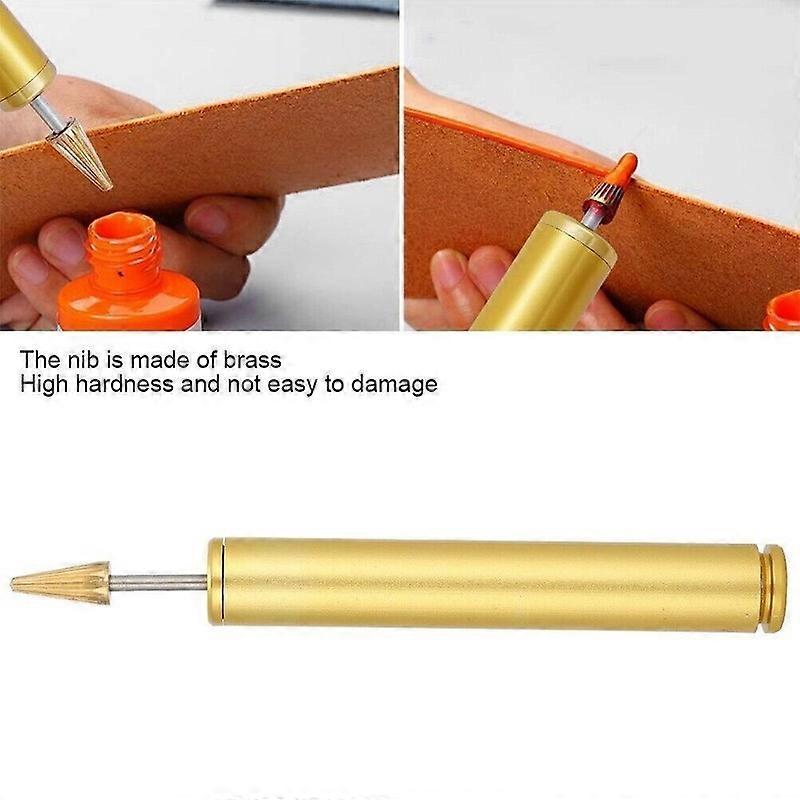 Printing Roller Handheld Tool Craft Oiling Leather for Pen Edge Dyeing