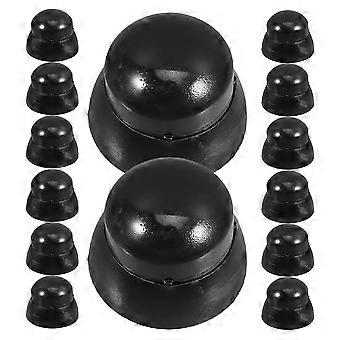 Children's Playground Nut Protectors Plastic Screw Bolt Caps for 20Pcs Black