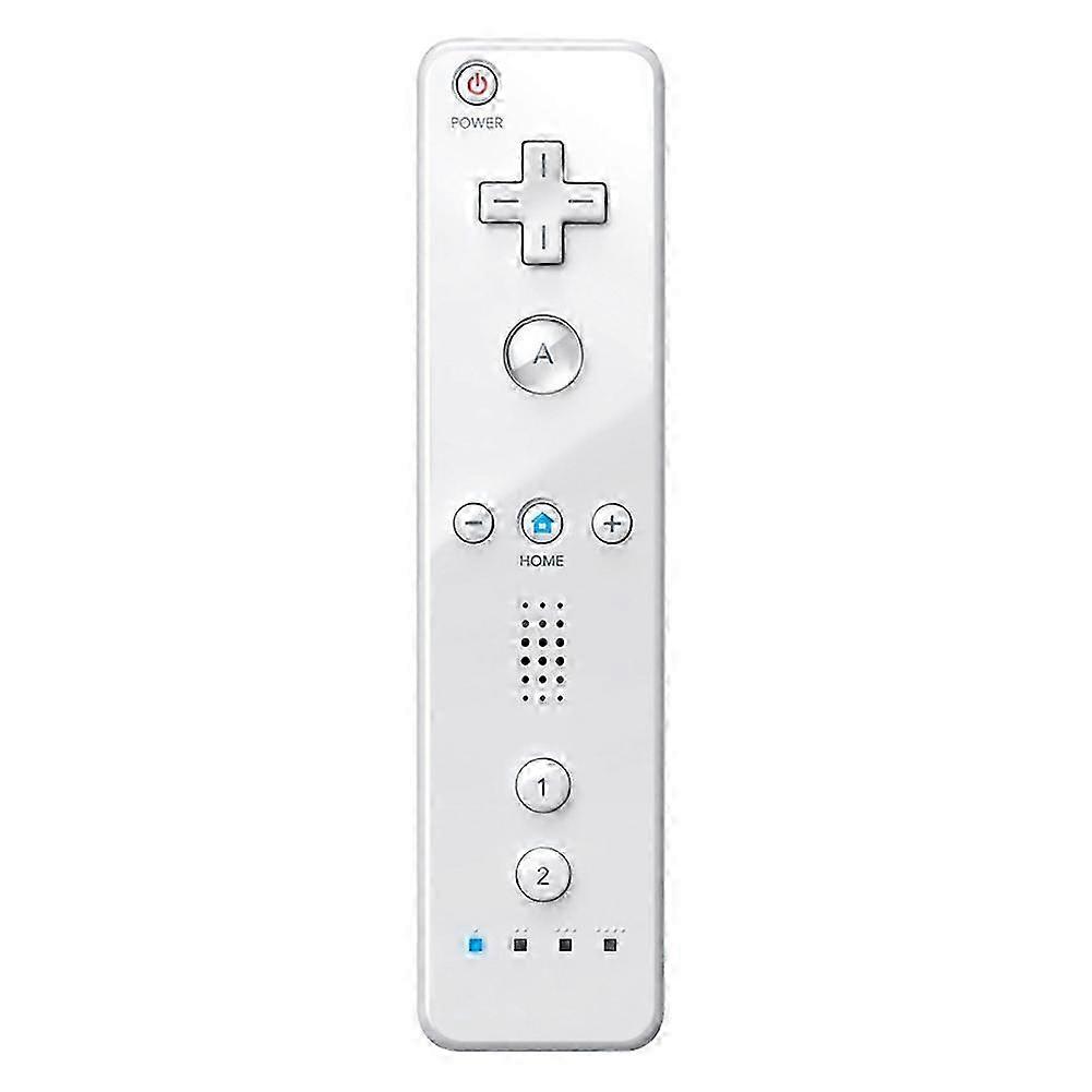 Straight Handle Remote Control Gamepad Wireless with Silicone Case compatible with Nintendo Wii Controller