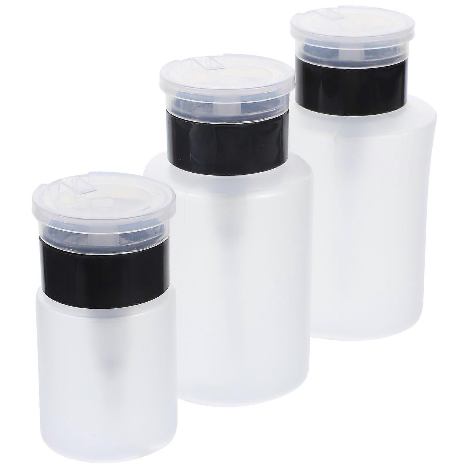 Nagellacksborttagningspump, dispenserflaskor för påfyllning, 3-pack
