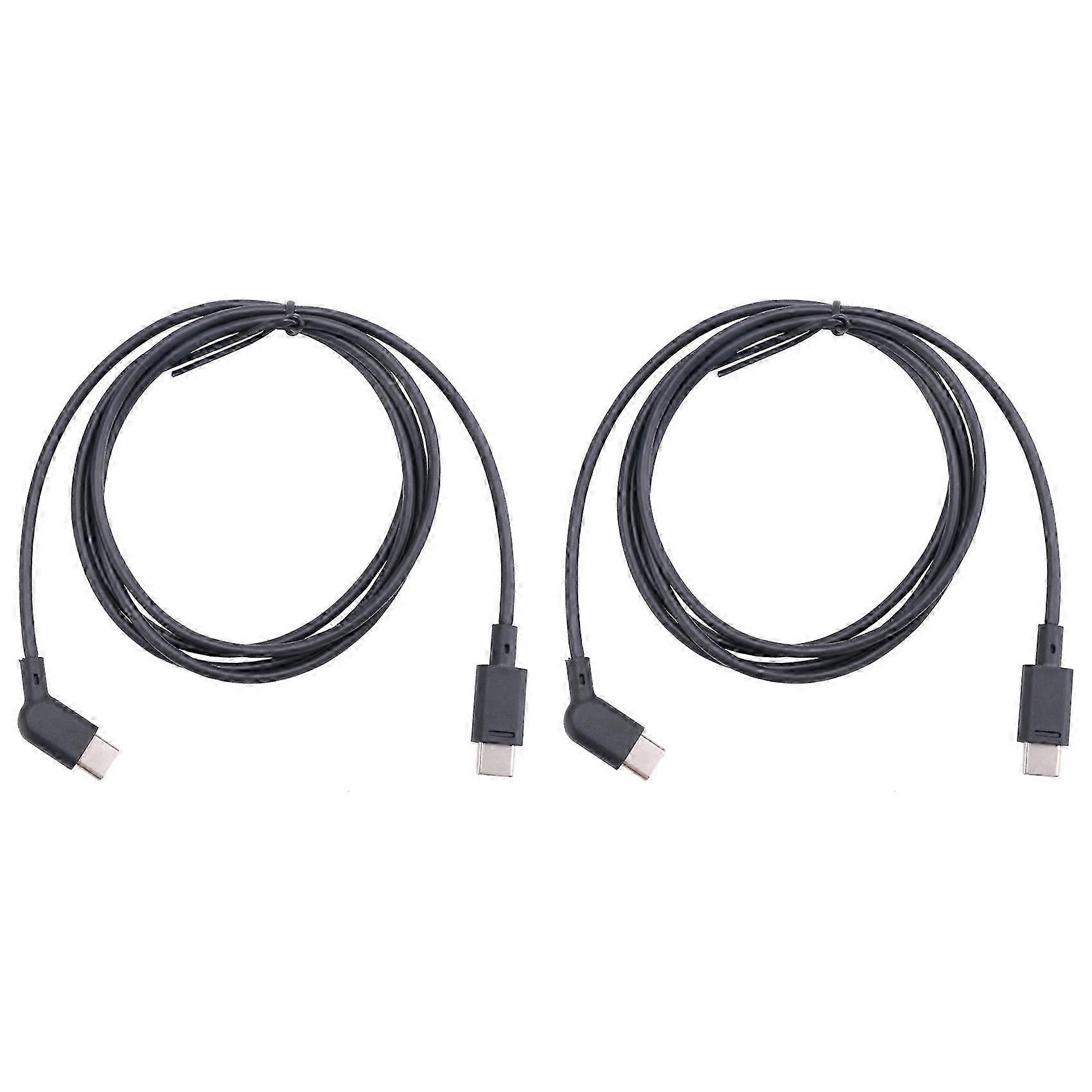 2pcs 120CM Data Cable Coaxial Cable Smart AR Glasses Accessories compatible with Xreal Rokid Viture Rayneo Air AR