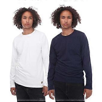 Lyle & Scott miesten puuvillasekoitteinen T-paita (2 kpl pakkaus)