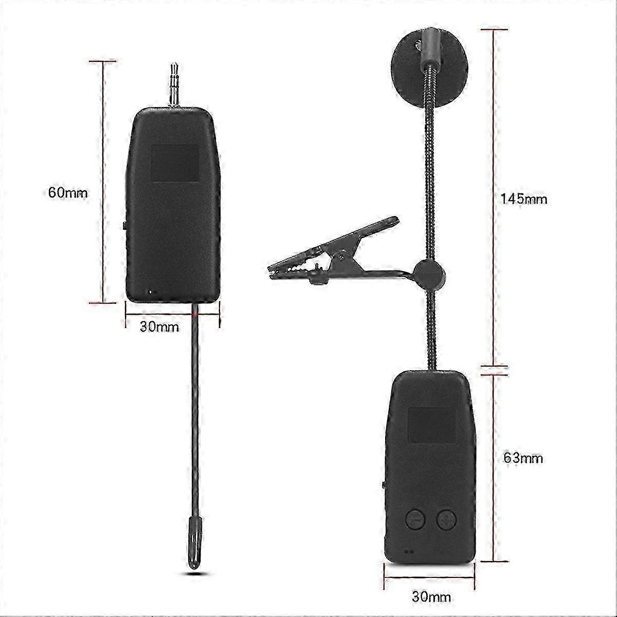 Wireless Saxophone Microphone System, Clip on 2 Microphone