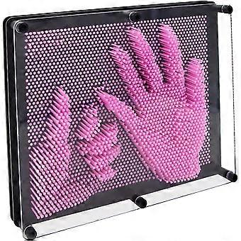 X-Large 3D Pin Art Toy Board Game.Handprint Impression Sculpture Clone