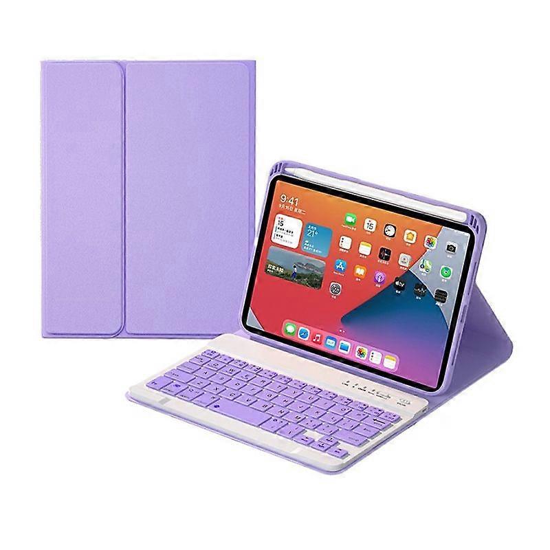 HK006 Square Keys Detachable Bluetooth Keyboard Leather Case