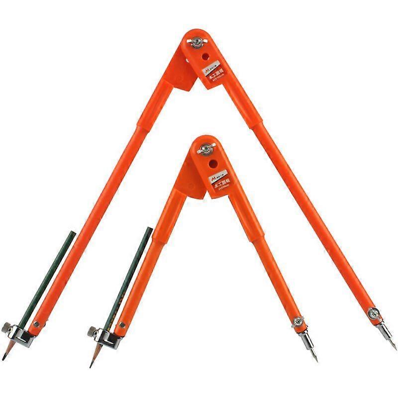 2 Compasses/Set Precision Pencil Compasses, Large Diameter - Orange90cm+150cm