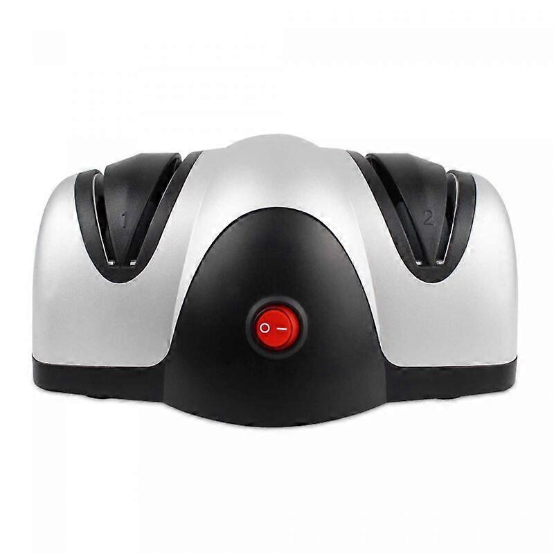 Electric Knife Sharpener, Two Level Sharpener, Black