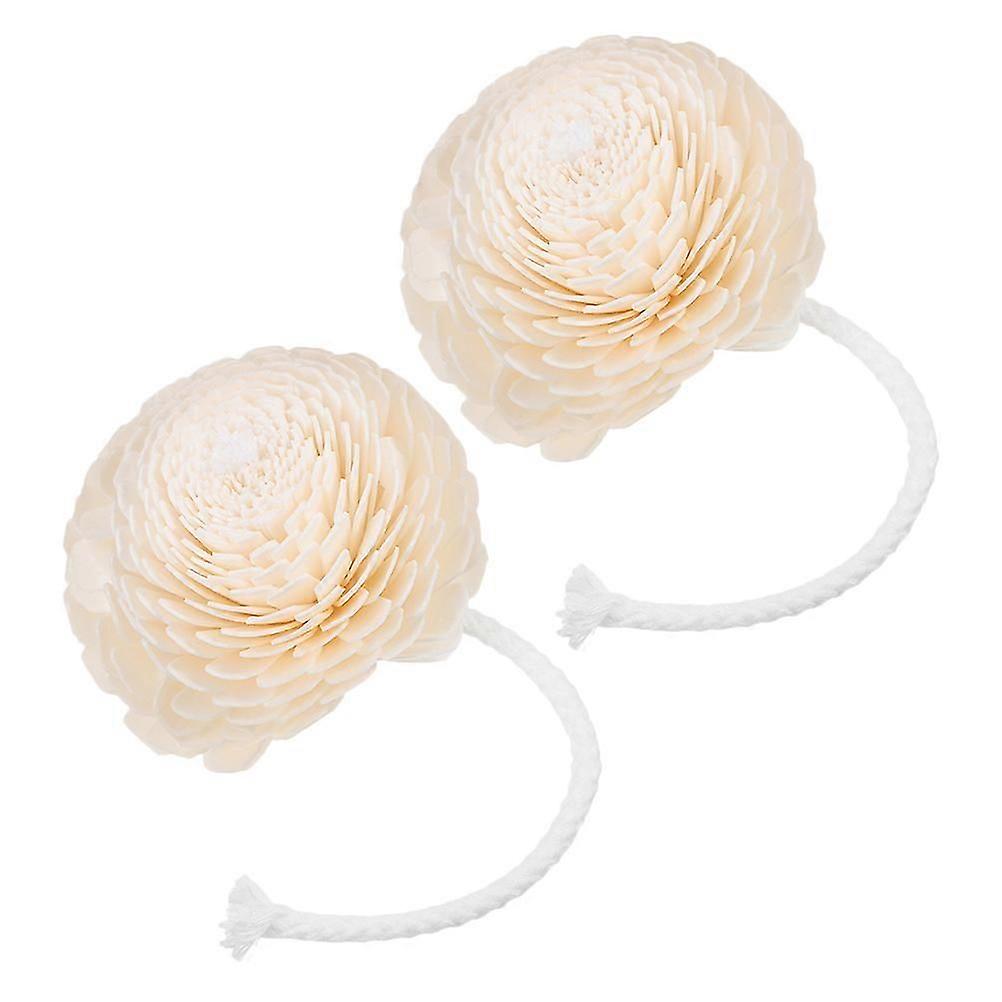 Essential Oil Diffuser Small 2Pcs Replaceable Cotton Rope Flower Decoration