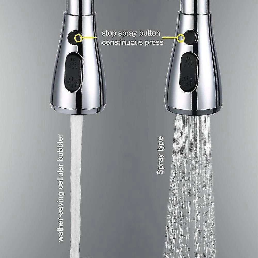 Faucet Shower With Stop Button 2 Types Of Retractable Spray