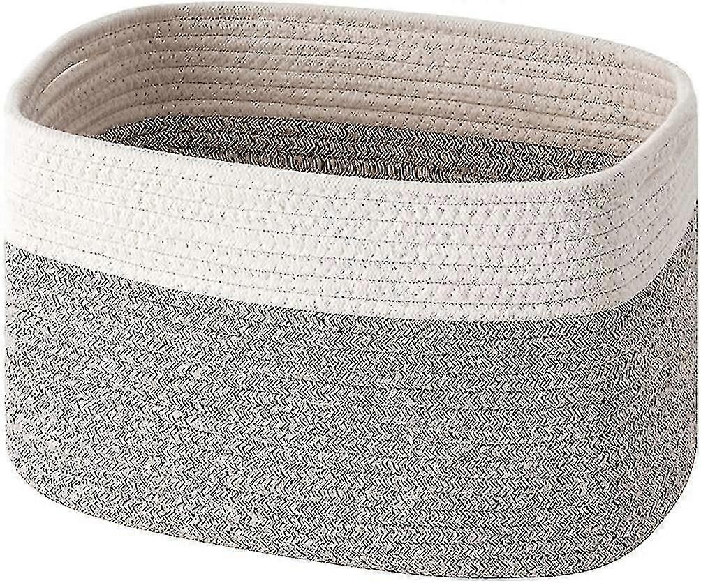 Cotton Rope Storage Baskets Bin Storage Cube Organizer Foldable Decorative