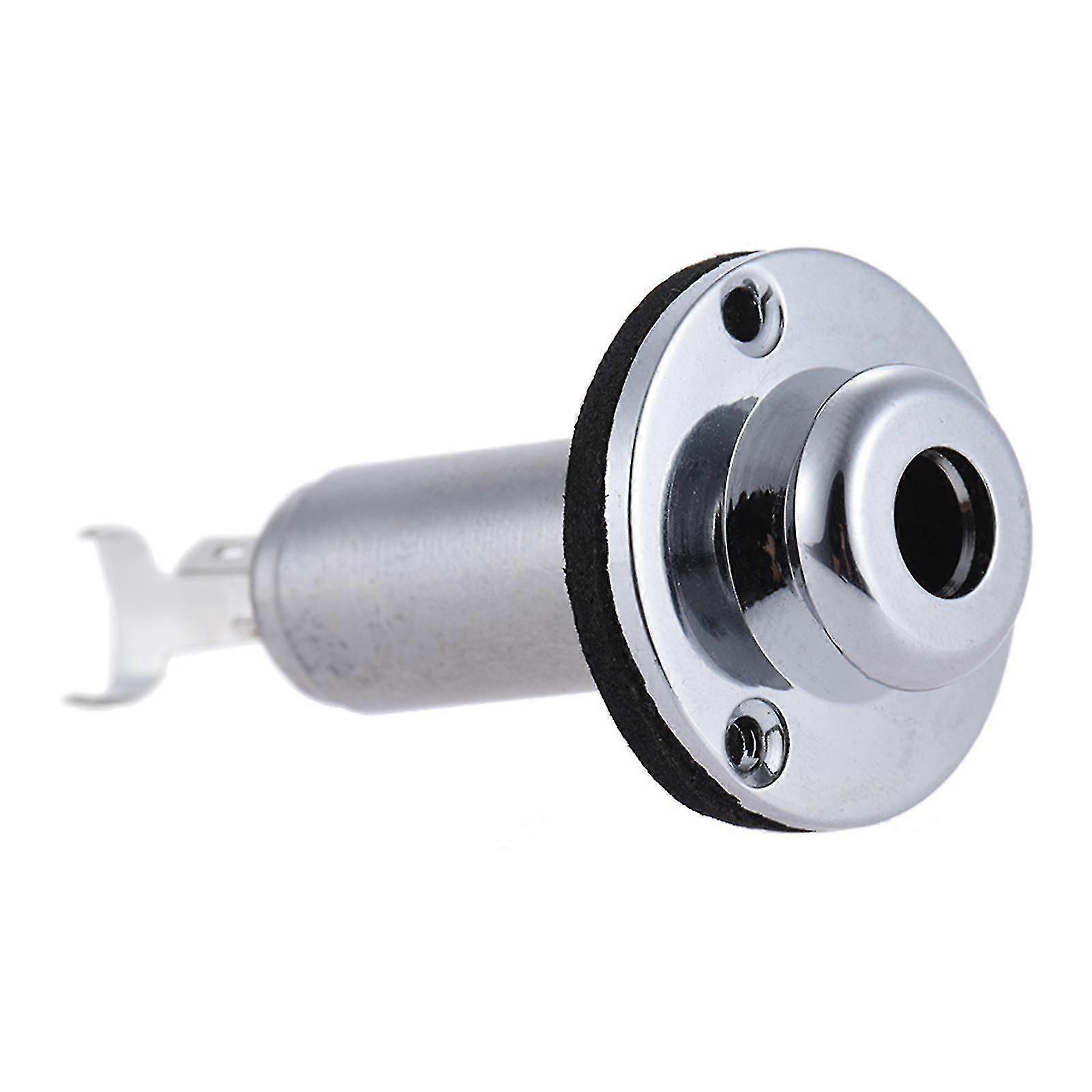 1 End Pin Jack 3 Screws Silver