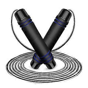 Springseil Erwachsene Kinder Skipping Speed Rope Jump Rope Verstellbar Erwachsene 2.8 Meter Mit Schaum Griffe Fr Extremsprung, Ausdauertraining Und Fi