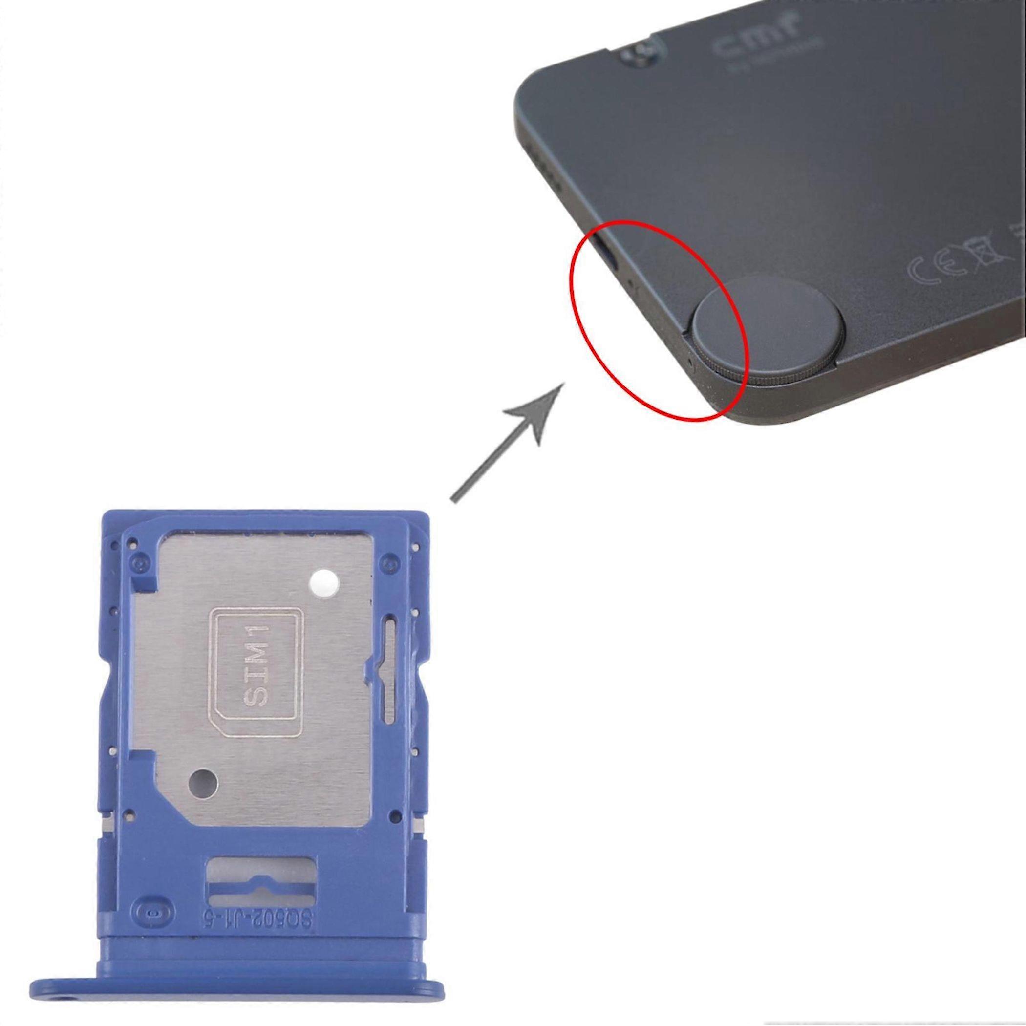 For Nothing CMF Phone 1 SIM Card Tray SIM Micro SD Replacement Part Blue