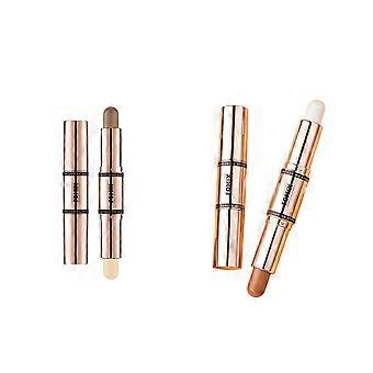 Contour Stick 2 in 1 Highlight and Contour Tool, Longwear Waterproof Creamy Texture for Sandy Skin