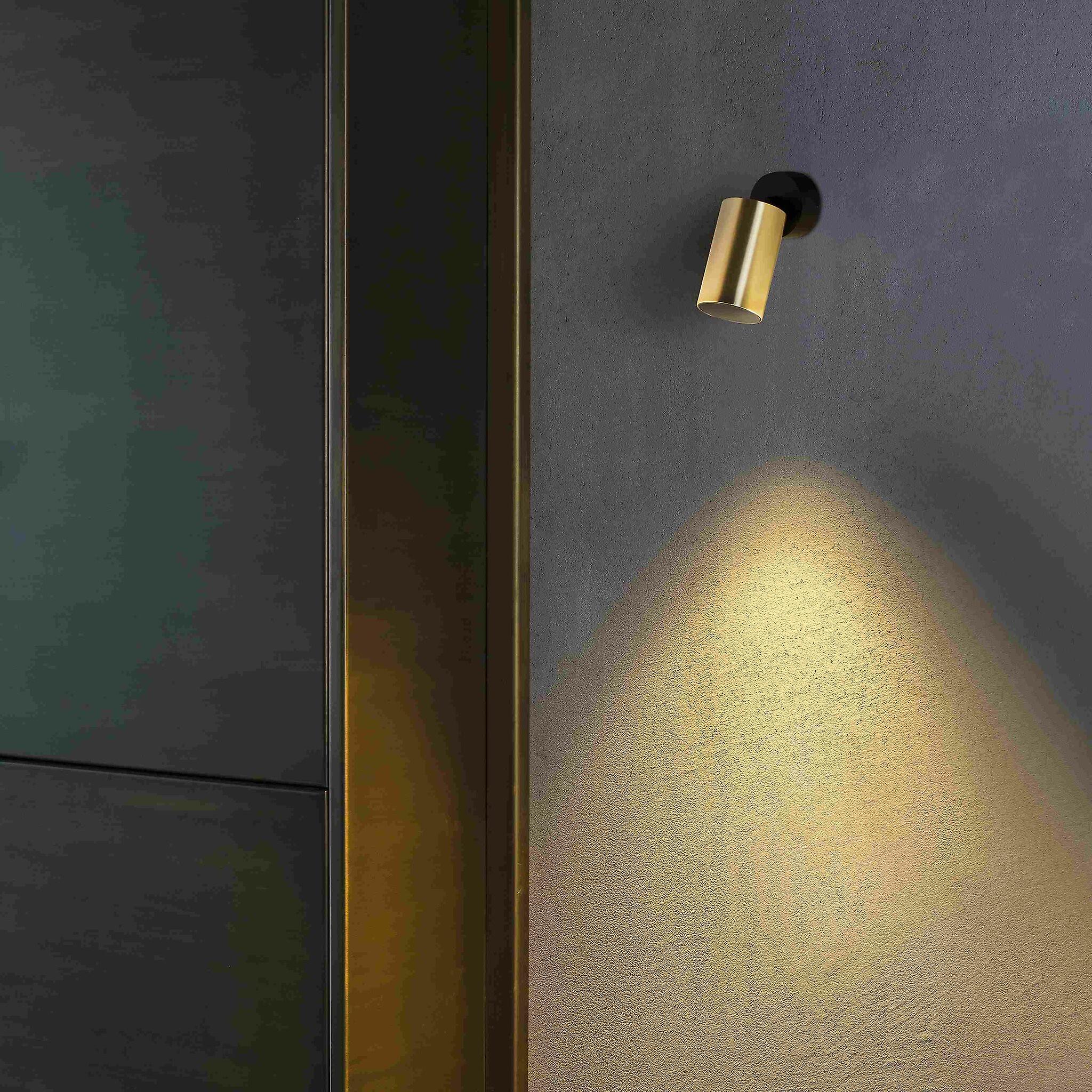 Stan Satin Gold Projector Single Spotlight