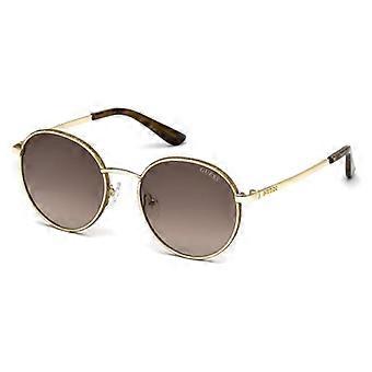 Guess GU7556 32F Full Rim  Women Round Sunglasses UV3 Original