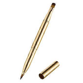 Frcolor Dual Ended Lip Brush Retractable Concealer Brush Lipstick Eyeshadow Foundation Makeup Brush
