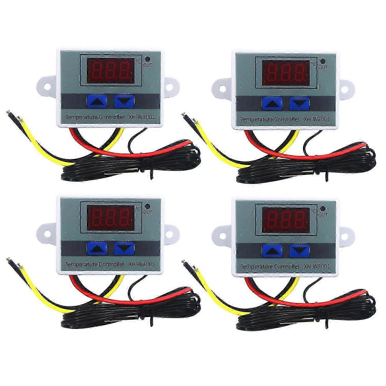4Pcs 220V Ac Digital Led Temperature Controller Xh-W3001