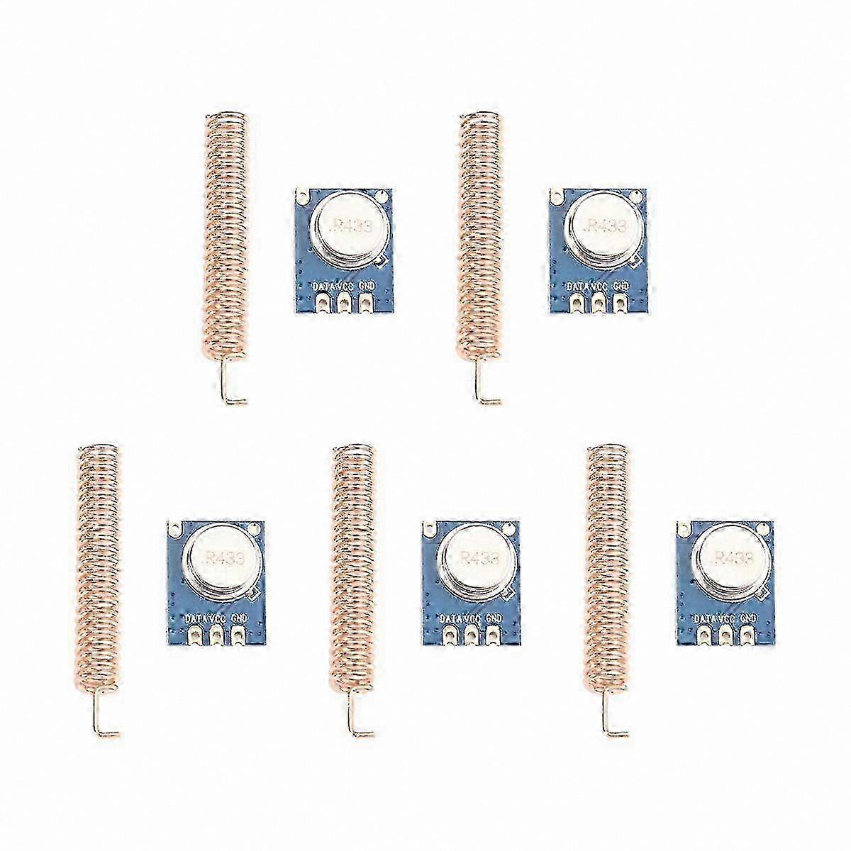 5PCS 433MHz ASK Wireless Transmitter Modules compatible with Short Range Communication
