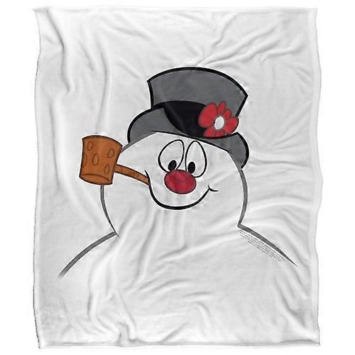 Frosty The Snowman Face Soft Touch Blanket