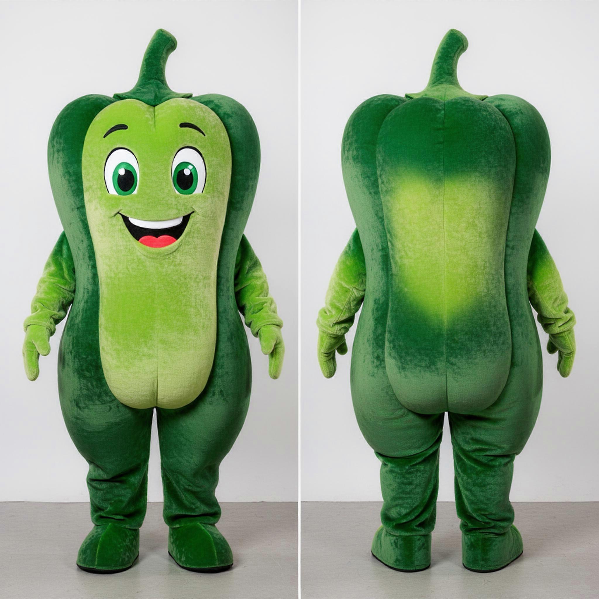 MASTICOT Emerald Green Plump Pepper Mascot