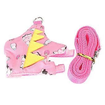 Ferret Harness Leash Adjustable Soft Comcompatible withtable Cute Guinea Pig Vest Harness with D Ring compatible with Small Animals Little Cow