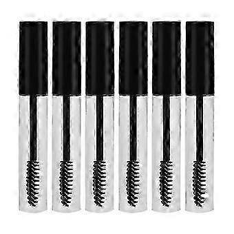 Wimperborsteltube voor vloeibare mascara, 6 stuks lege mascaraflesjes, zwart